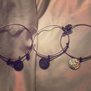 3 Alex and Ani bracelets